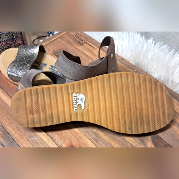 Sorel Ella II Shimmer Sandals Size 9 - Picture 3 of 5